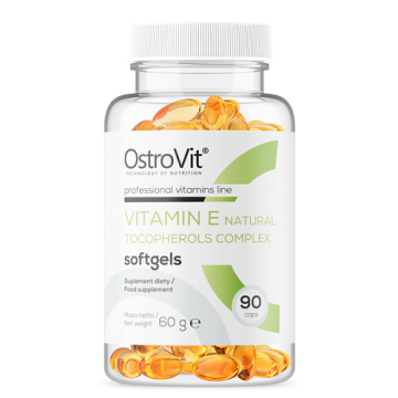OSTROVIT Vitamin E Naturalny kompleks tokoferoli, 90 kapsułek