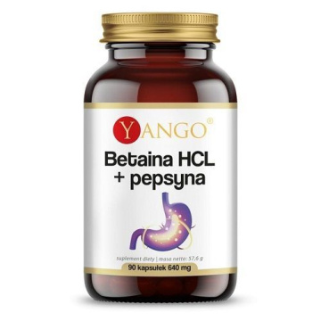 YANGO Betaina HCL + Pepsyna, 90 kapsułek