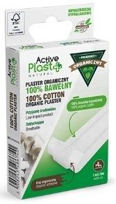 ACTIVE PLAST NATURAL BIO Plaster opatrunkowy ze 100% bawełny organicznej 6cm x 50cm 1 sztuka