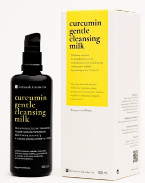 DERMASH CURCUMIN delikatne mleczko do demakijażu przeciw niedoskonałościom z kurkuminą 100 ml