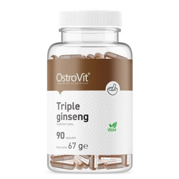 OSTROVIT - Triple Ginseng VEGE, 90 kapsułek