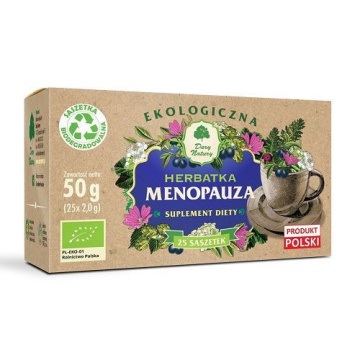 Dary natury Herbatka Menopauza EKO, 25 saszetek po 2 g