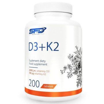 SFD D3 + K2, 200 tabletek