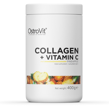 OSTROVIT Collagen + Vitamin C, smak ananasowy, 400 g