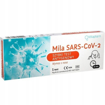 MILA SARS-CoV-2 Szybki test antygenowy Wymaz z nosa 1 szt