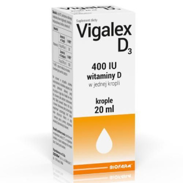 VIGALEX D3 Krople 20 ml
