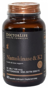 Doctor Life Nattokinase & K2, 60 kapsułek