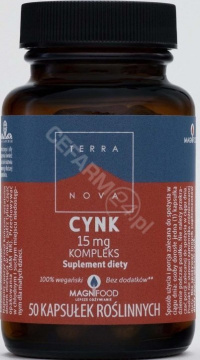 Terranova Cynk 15 mg kompleks, 100 kapsułek
