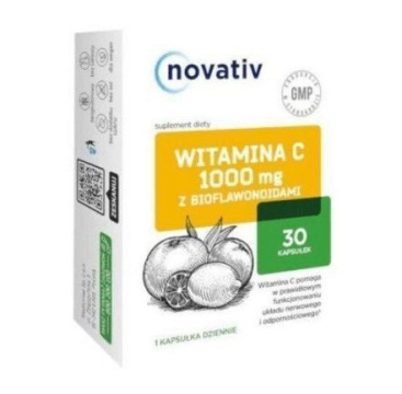 NOVATIV, Calcium + Witamina C, 20 tabletek musujących