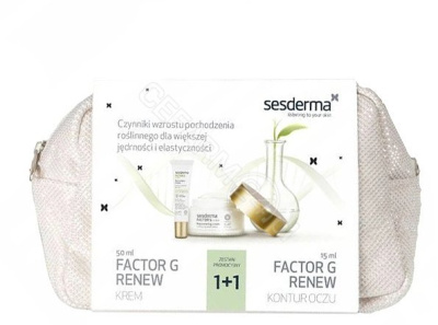 Sesderma Factor G Renew promocyjny zestaw - krem 50 ml + krem pod oczy 15 ml + elegancka torebka