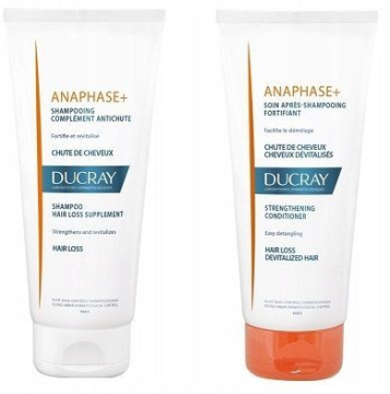 Ducray Anaphase+  szampon przeciw wypadaniu włosów, 200ml + odżywka, 200ml