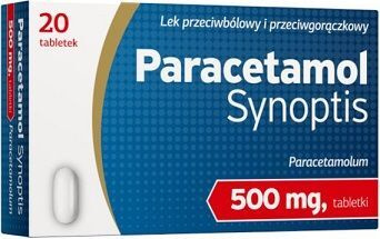 Paracetamol Synoptis 500mg, 20 tabletek
