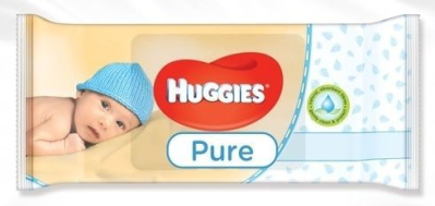 Huggies Pure chusteczki nawilżane dla niemowląt, 56 sztuk