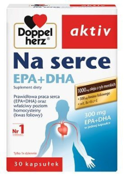 Doppelherz Aktiv Na serce EPA + DHA, 30 kapsułek