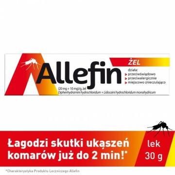 Allefin (20mg+10mg)/g  żel 30g