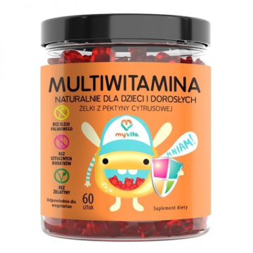 MyVita Multiwitamina żelki dla dzieci i dorosłych  60 sztuk