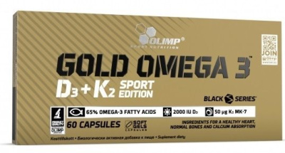 Olimp gold omega 3 D3 + K2 Sport Edition x 60 kaps