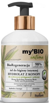 Farmona my'BIO BioRegeneracja, hydrolat z konopi żel do higieny intymnej 250 ml