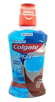 Colgate Plax Fresh Smiles płyn do płukania jamy ustnej, bez alkoholu, 500ml