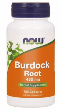 NOW Foods Burdock Root – korzeń łopianu, 100 kaps