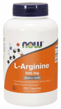 NOW Foods L-Arginine, 250 kapsułek