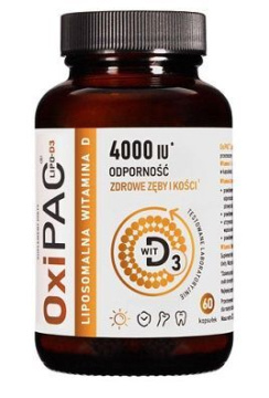 OxiPAC Lipo-D3 liposomalna witamina D 4000IU, 60 kapsułek