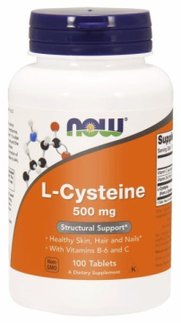 NOW Foods L-Cysteine 500 mg, 100 tabletek