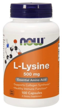 NOW Foods L-Lysine 500 mg, 100 tabletek