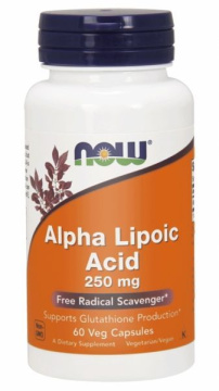 NOW Foods Alpha Lipoic Acid 250 mg, 60 kaps