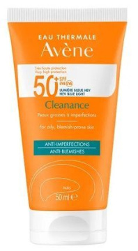 Avene Cleanance, bardzo wysoka ochrona, krem ultralekki, SPF50+ 50 ml