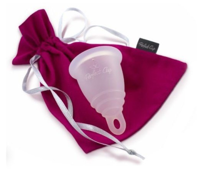Perfect Cup, kubeczek menstruacyjny z pętelką, transparentny, rozmiar M, 1 sztuka