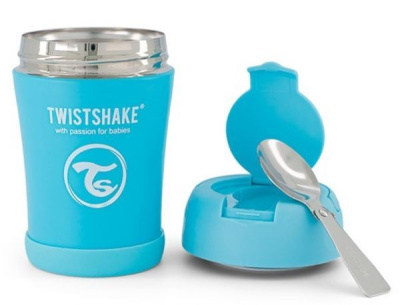 Twistshake pojemnik termiczny z łyżką 350 ml (niebieski)