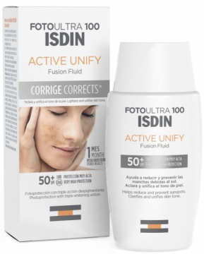 Isdin Fotoultra 100  Active Unify fluid korygujący przebarwienia spf 50+, 50 ml