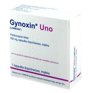 Gynoxin Uno 600mg, 1 kapsułka dopochwowa, IMPORT RÓWNOLEGŁY, Delfarma
