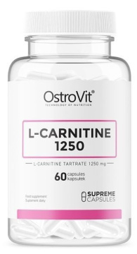 OstroVit L-Karnityna 1250 mg, 60 kaps