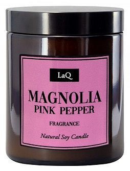 Laq świeca sojowa 2 w 1, Magnolia Pink Pepper, 180ml