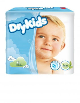 Pieluchy Dry Kids XL (11-25kg), 30 sztuk