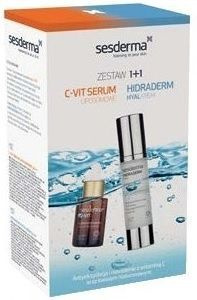 Sesderma zestaw - Hidraderm Hyal krem do twarzy 50 ml + Sesderma C-Vit serum liposomowe 30 ml