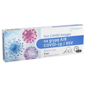 Test Combo Antygen na grypę A/B, COVID-19, RSV 1 sztuka