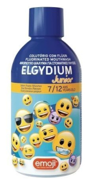 Elgydium Emoji Junior, płyn do płukania jamy ustnej dla dzieci, 500 ml