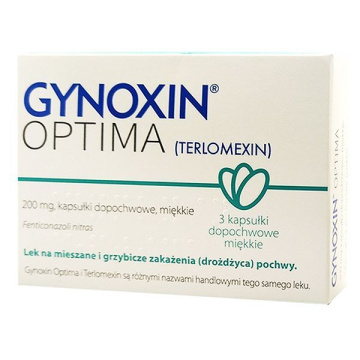 Gynoxin Optima 200mg, 3 kapsułki, IMPORT RÓWNOLEGŁY, INPHARM