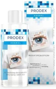 Prodex Normal, płyn dwufazowy do oczyszczania skóry twarzy i okolic oczu do skóry normalnej, 150 ml