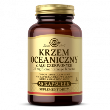 Solgar Krzem oceaniczny 25mg z alg czerwonych, 50 kapsułek