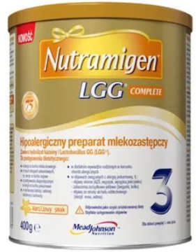 Nutramigen 3 LGG Complete, hipoalergiczny preparat mlekozastępczy, proszek, 400 g