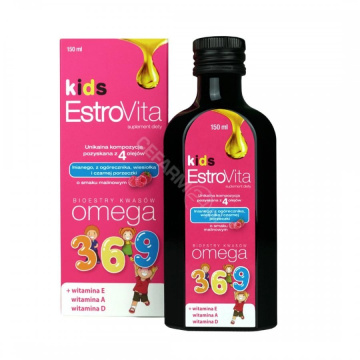 EstroVita Kids o smaku malinowym, 150 ml