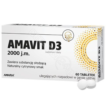 AMAVIT D3 2000 j.m.,  60 tabletek