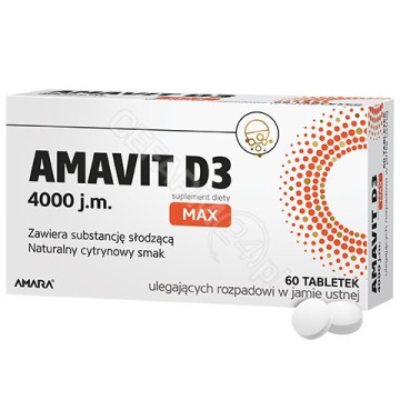 AMAVIT D3 MAX 4000 j.m., 60 tabletek