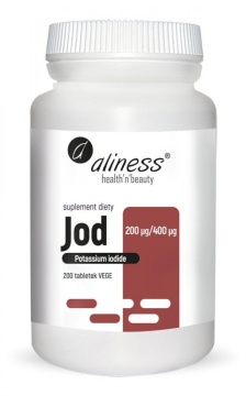 Aliness  Jod (jodek potasu) 200 µg / 400 µg, 200 tabletek