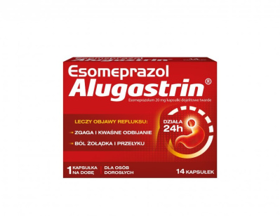 Esomeprazol Alugastrin 20 mg, 14 kapsułek
