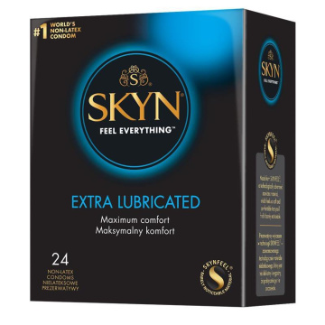 Prezerwatywy Unimil Skyn Extra Lubricated, 24 szt